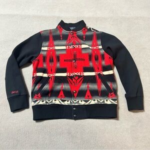 Polo Ralph Lauren Native Aztec Pattern Button Bomber Jacket - Boys Size M
